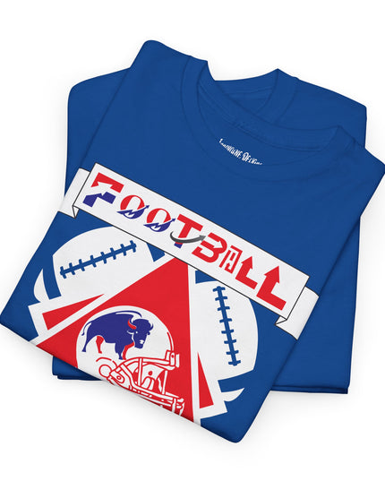 Red & Blue Style Football Season - Gildan Adult Unisex Heavy Cotton T-Shirt