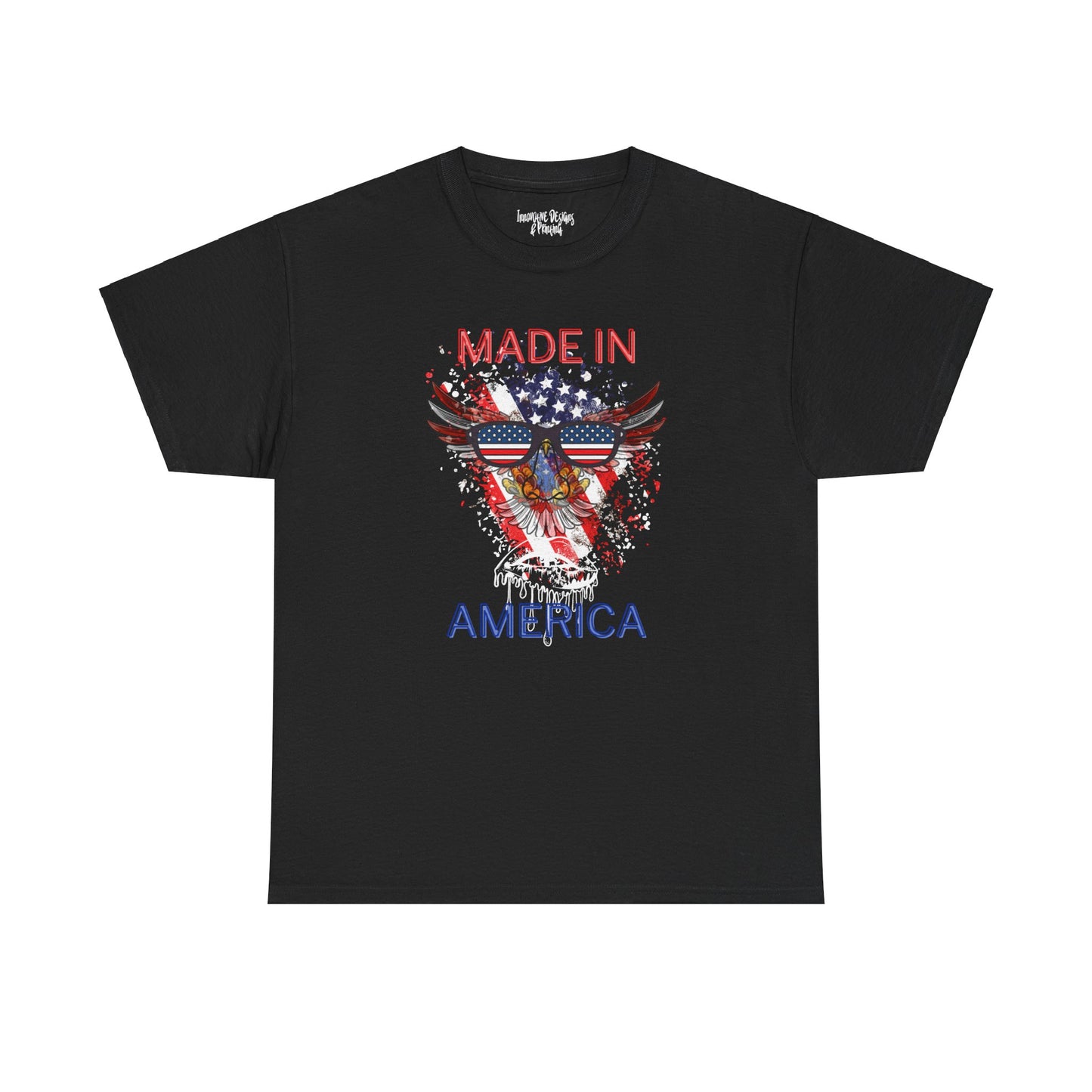 Made In America - Black Unisex Heavy Cotton T-Shirt