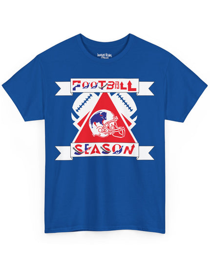 Red & Blue Style Football Season - Gildan Adult Unisex Heavy Cotton T-Shirt