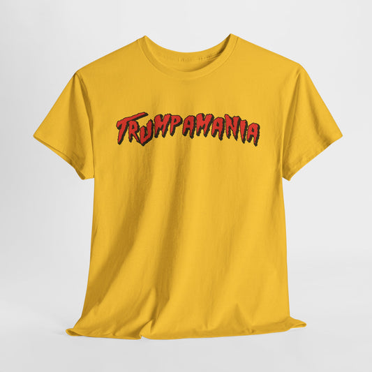 Trumpamania - Yellow T-Shirt w/(Red+Black) - Gildan Adult Unisex Heavy Cotton T-Shirt