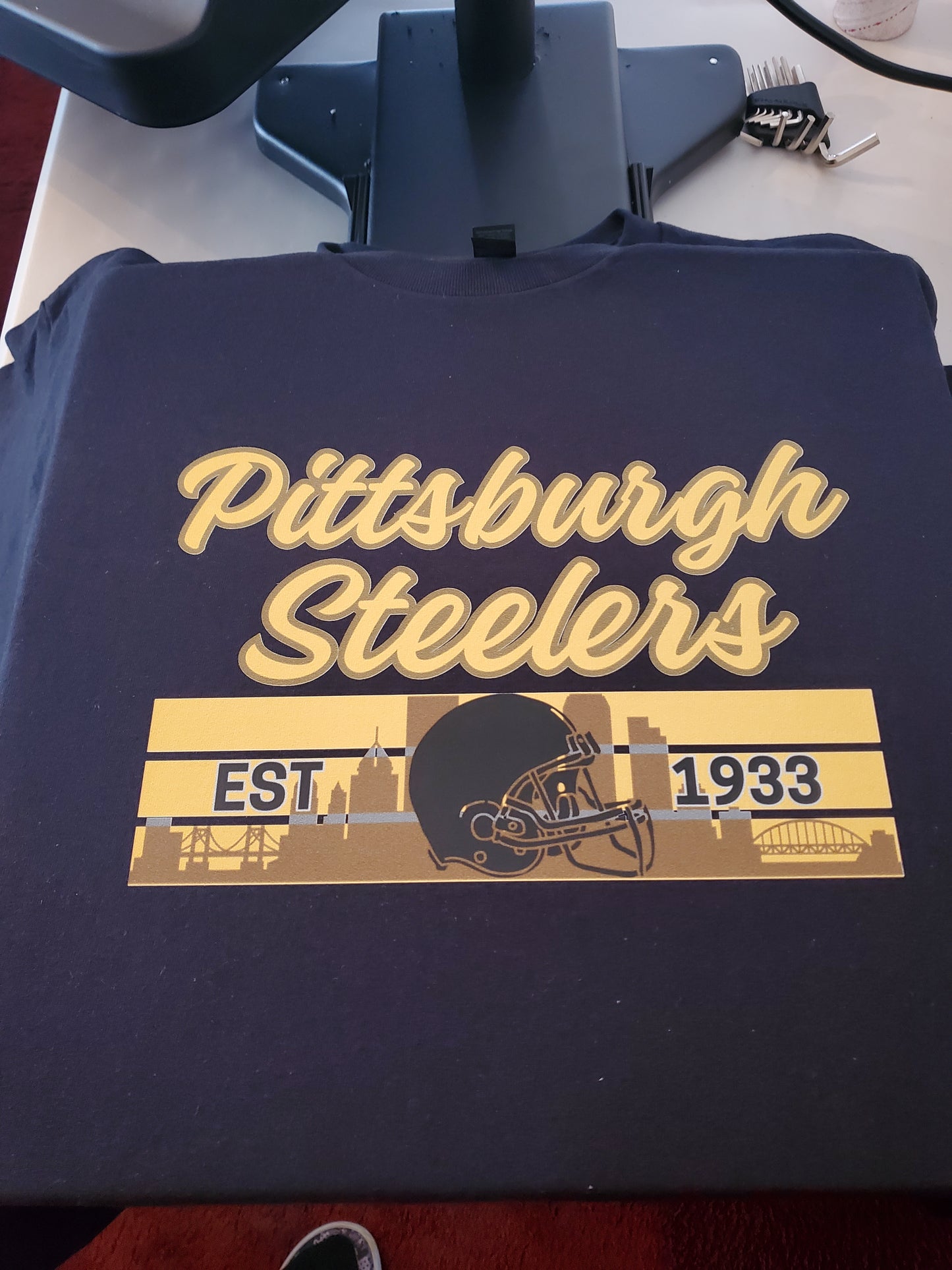 Pittsburgh Steelers Women's T-Shirt - Adult Gildan Unisex or V-Neck Heavy Cotton