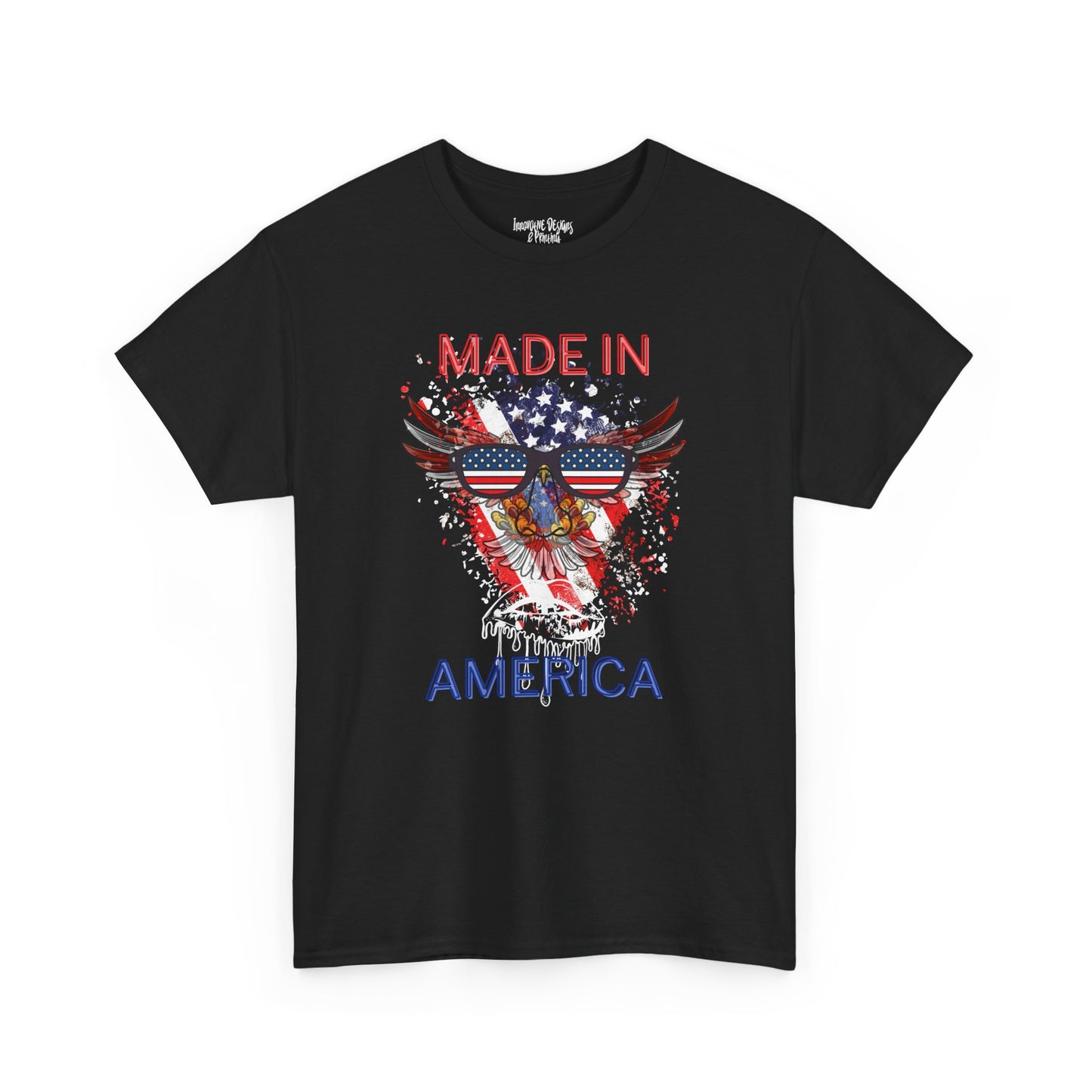 Made In America - Black Unisex Heavy Cotton T-Shirt