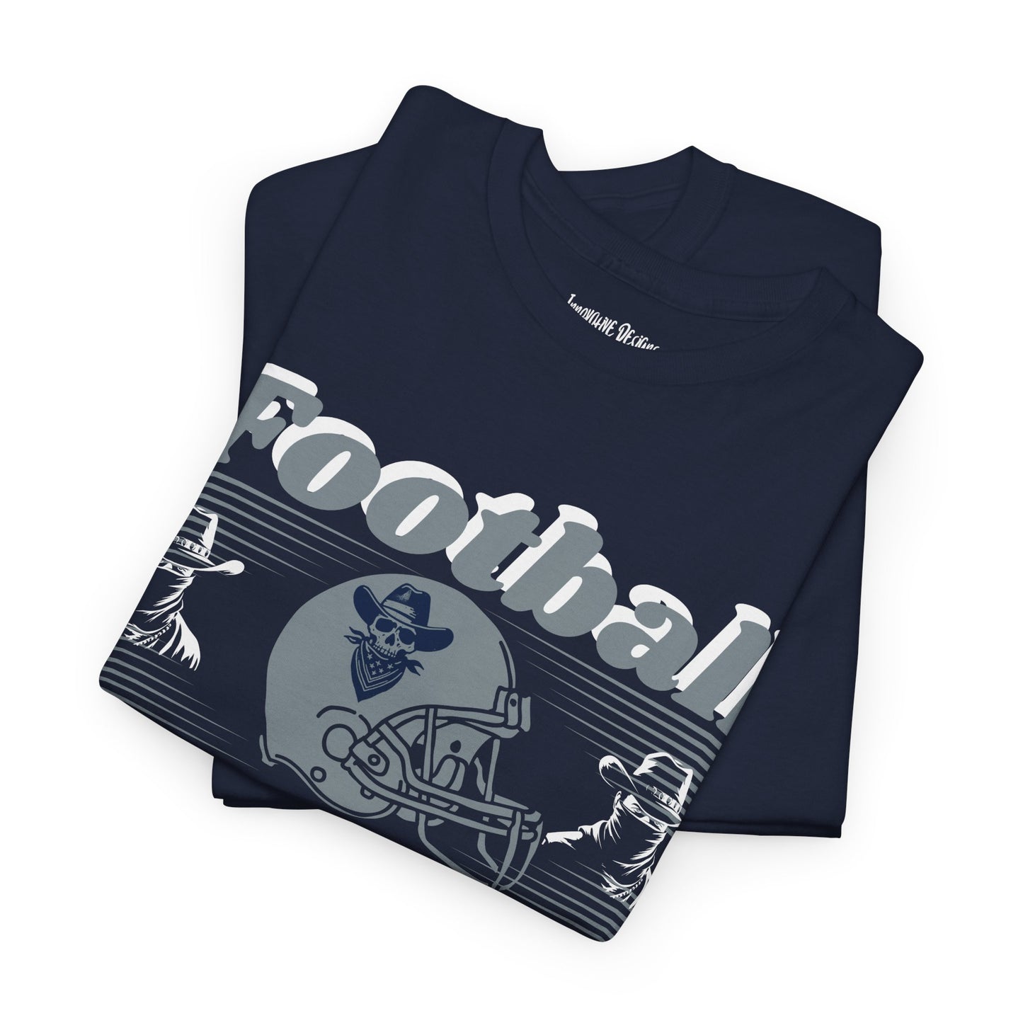 Navy Style Football Season - Gildan Adult Unisex Heavy Cotton T-Shirt