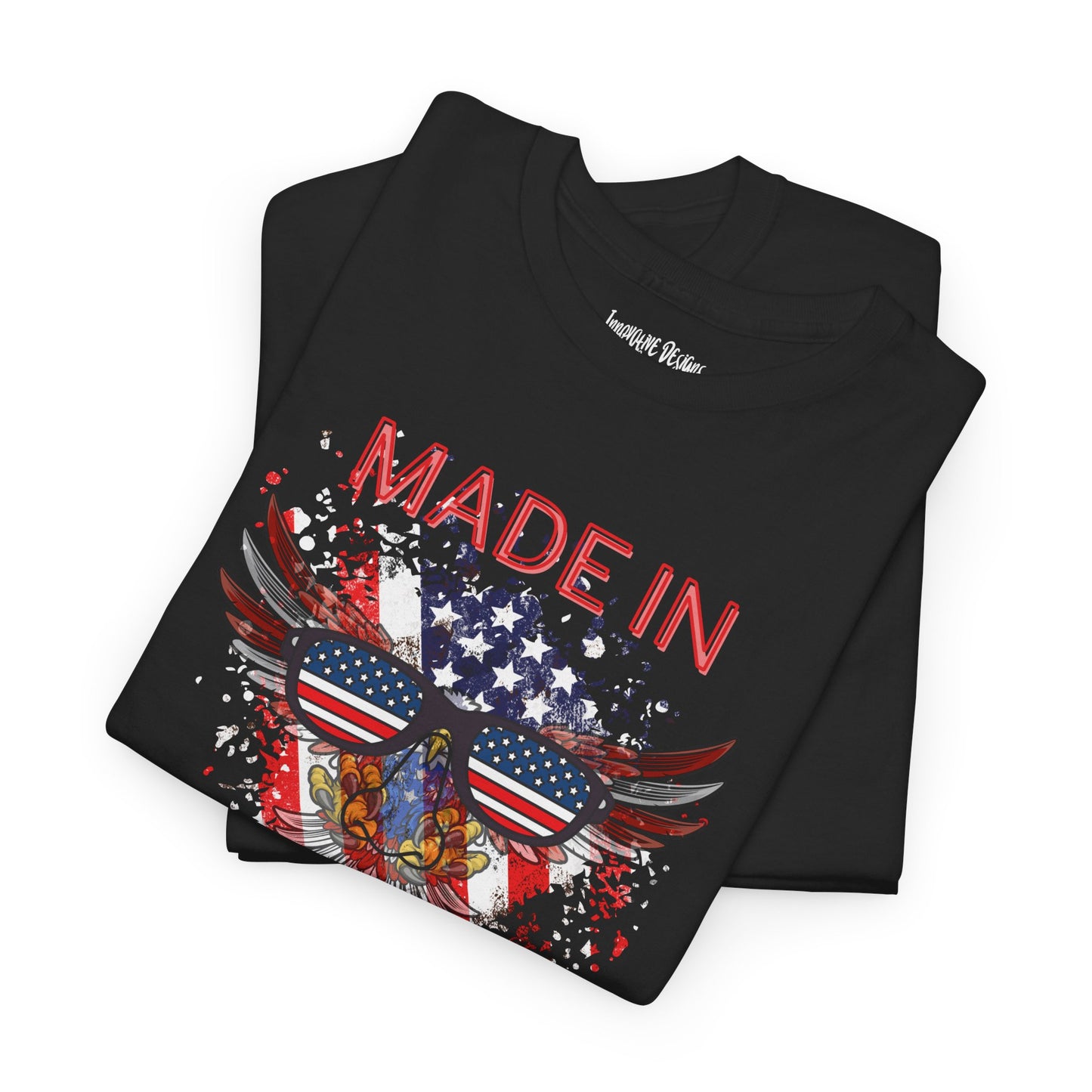 Made In America - Black Unisex Heavy Cotton T-Shirt