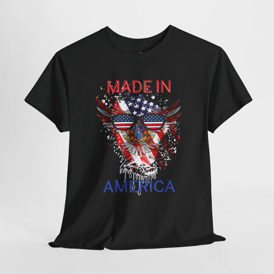 Made In America - Black Unisex Heavy Cotton T-Shirt