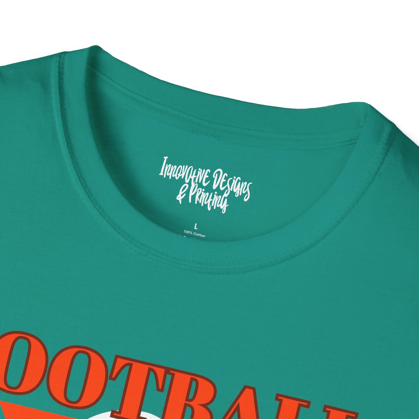 Aqua Green Style Football Season - Gildan Adult Unisex Softstyle T-Shirt