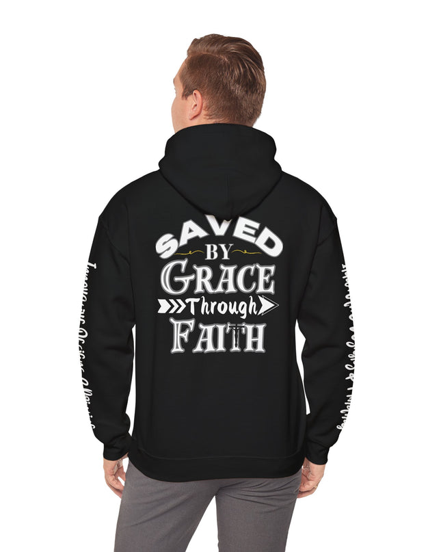 Saved By Grace Through Faith - Unisex Heavy Blend Hoodie