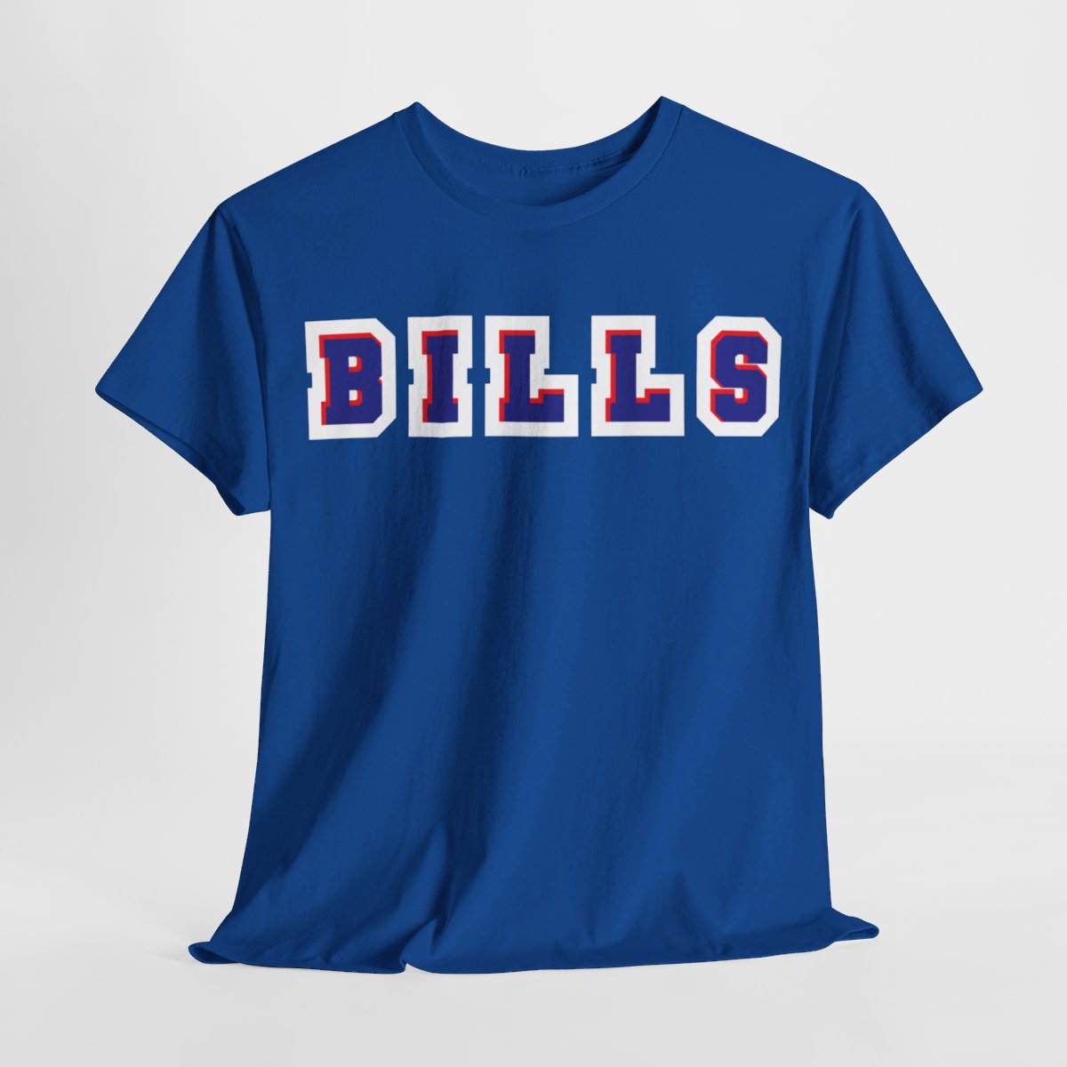 Bills (Blue/Red) - Gildan Adult Unisex Heavy Cotton T-Shirt