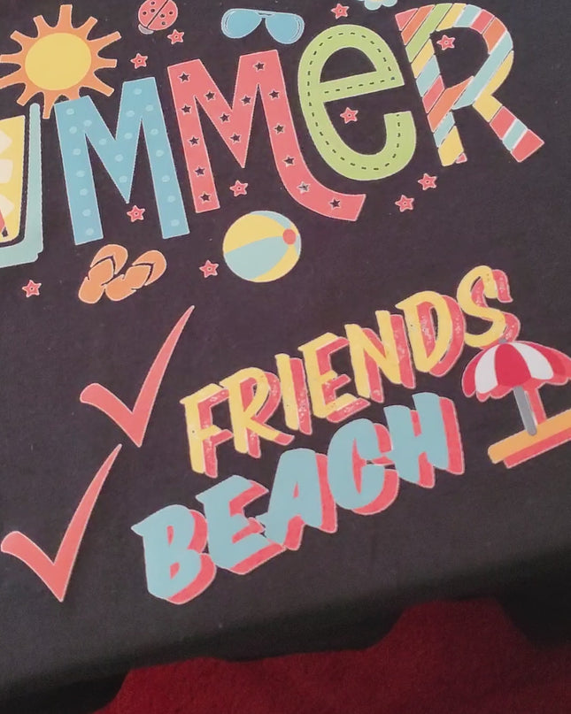 Summer Time - God/Family/Friends/Beach - Unisex Heavy Cotton T-Shirt