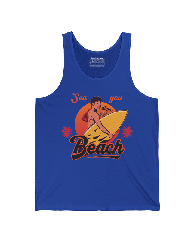 Sea You at the Beach – Bella+Canvas Men’s Jersey Tank Top