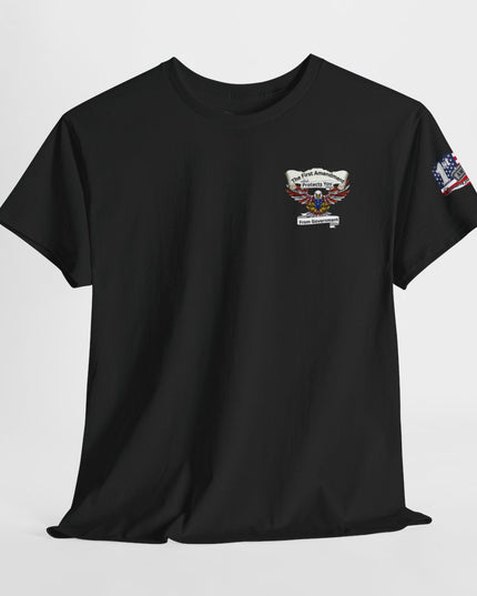 The First Amendment - Protects You From Government – Adult Unisex Heavy Cotton T-Shirt