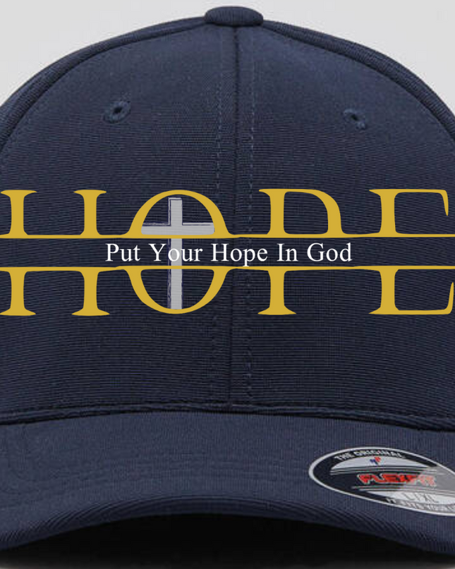 Put Your HOPE In God - Adult Flexfit Unisex Cool & Dry Sports Hat (Polyester)