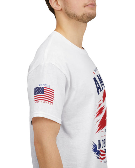 America 250th Anniversary - Independence Day – Patriotic Unisex Heavy Cotton T-Shirt