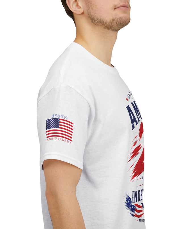 America 250th Anniversary - Independence Day – Patriotic Unisex Heavy Cotton T-Shirt