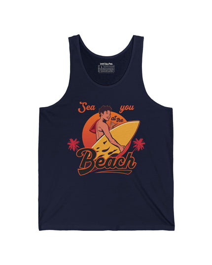Sea You at the Beach – Bella+Canvas Men’s Jersey Tank Top