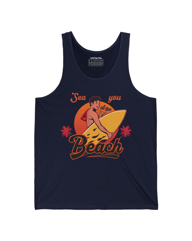 Sea You at the Beach – Bella+Canvas Men’s Jersey Tank Top