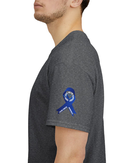 I Wear Blue In March - Colon Cancer Awareness - Adult Unisex T-Shirt