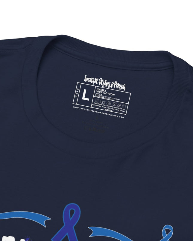 I Wear Blue In March - Colon Cancer Awareness - Adult Unisex T-Shirt