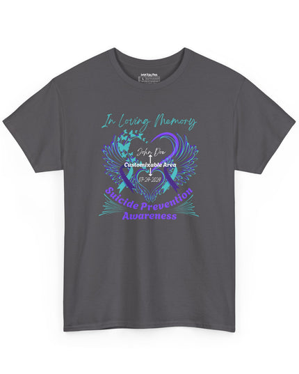 In Loving Memory – Suicide Prevention Awareness Customizable T-Shirt
