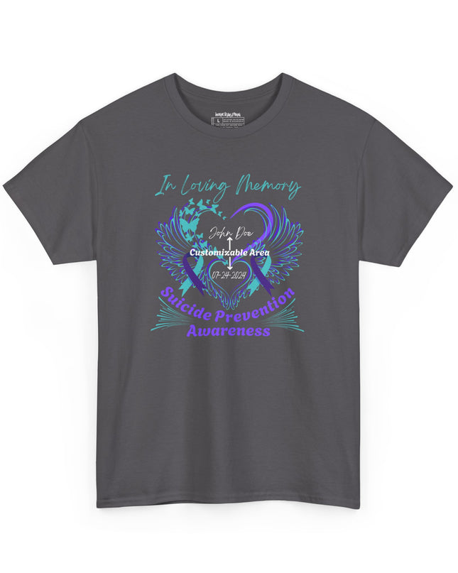 In Loving Memory – Suicide Prevention Awareness Customizable T-Shirt