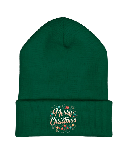 🎅 Merry Christmas – Yupoong 1501 Unisex Cuffed Knit Beanie
