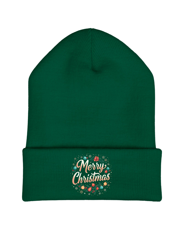🎅 Merry Christmas – Yupoong 1501 Unisex Cuffed Knit Beanie