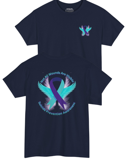 Not All Wounds Are Visible – Suicide Prevention Awareness T-Shirt