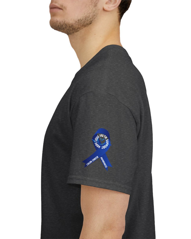 I Wear Blue In March - Colon Cancer Awareness - Adult Unisex T-Shirt