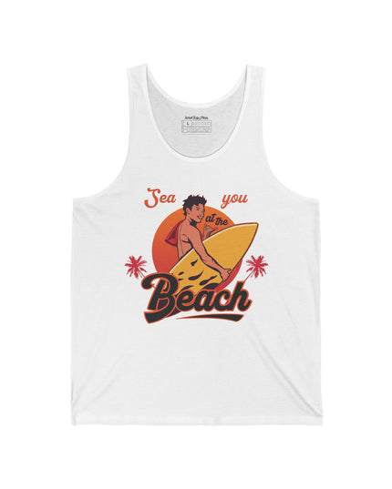 Sea You at the Beach – Bella+Canvas Men’s Jersey Tank Top