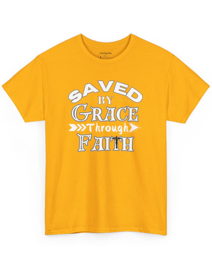 Saved By Grace Through Faith - Adult Gildan Unisex Heavy Cotton T-Shirt