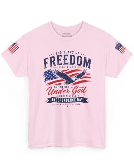 🇺🇸250 Years of Freedom – One Nation Under God – Independence Day Patriotic Unisex Heavy Cotton T-Shirt