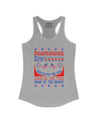 Women's Next Level Ideal Racerback Tank Top / Heather Gray / XS