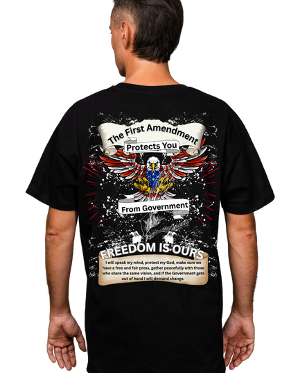 The First Amendment - Protects You From Government – Adult Unisex Heavy Cotton T-Shirt
