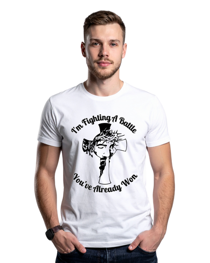 I’m Fighting A Battle You’ve Already Won – Unisex Heavy Cotton T-Shirt