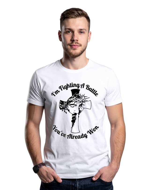 I’m Fighting A Battle You’ve Already Won – Unisex Heavy Cotton T-Shirt