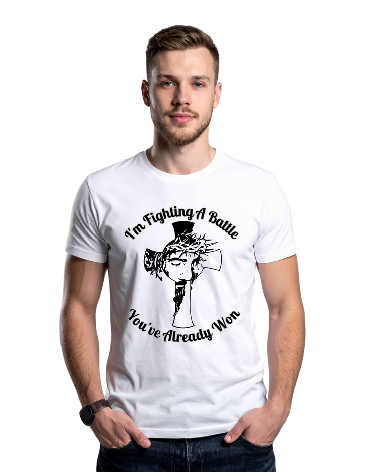 I’m Fighting A Battle You’ve Already Won – Unisex Heavy Cotton T-Shirt