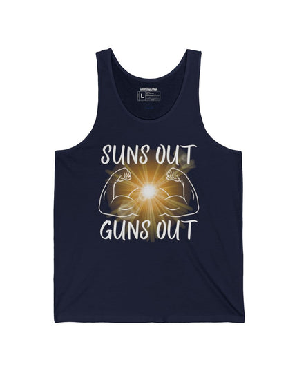 Sun’s Out, Guns Out - Men's Bella+Canvas Jersey Tank Top