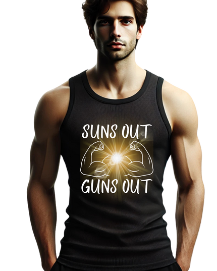 Sun’s Out, Guns Out - Men's Bella+Canvas Jersey Tank Top