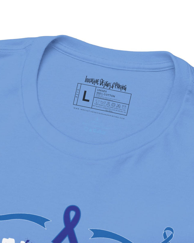 I Wear Blue In March - Colon Cancer Awareness - Adult Unisex T-Shirt