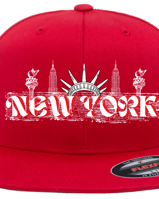 New York - Adult Flexfit Unisex Cool & Dry Sports Hat (Polyester)