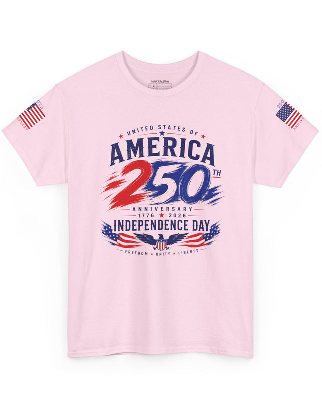 America 250th Anniversary - Independence Day – Patriotic Unisex Heavy Cotton T-Shirt