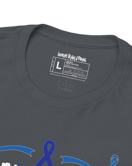 I Wear Blue In March - Colon Cancer Awareness - Adult Unisex T-Shirt