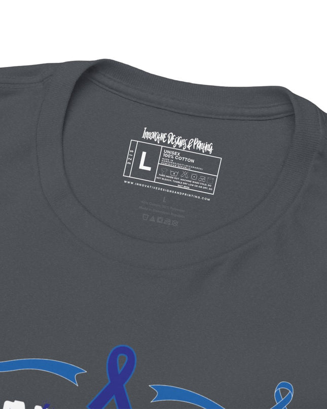 I Wear Blue In March - Colon Cancer Awareness - Adult Unisex T-Shirt