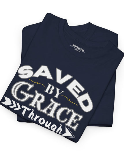 Saved By Grace Through Faith - Adult Gildan Unisex Heavy Cotton T-Shirt