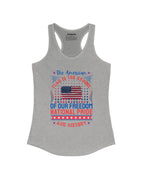 Women's Next Level Ideal Racerback Tank Top / Heather Gray / XS