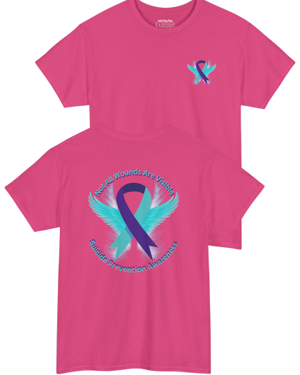 Not All Wounds Are Visible – Suicide Prevention Awareness T-Shirt