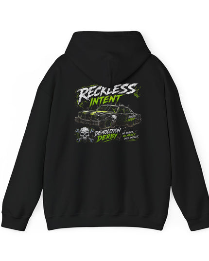 Reckless Intent – Demolition Derby – “No Rules, No Mercy, Only Impact” – Gildan Heavy Cotton T-Shirt & Hoodie