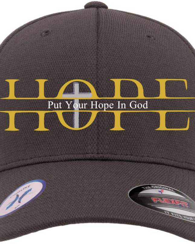 Put Your HOPE In God - Adult Flexfit Unisex Cool & Dry Sports Hat (Polyester)
