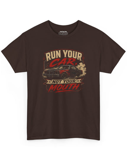 Demolition Derby – Run Your Car, Not Your Mouth – Unisex Heavy Cotton T-Shirt
