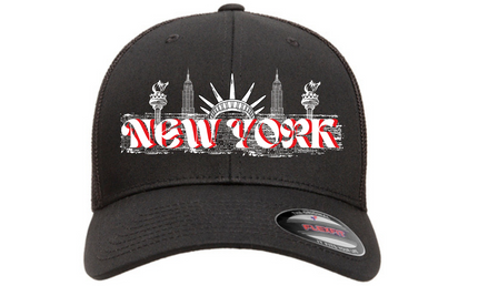 New York - Adult Flexfit Unisex Cool & Dry Sports Hat (Polyester)
